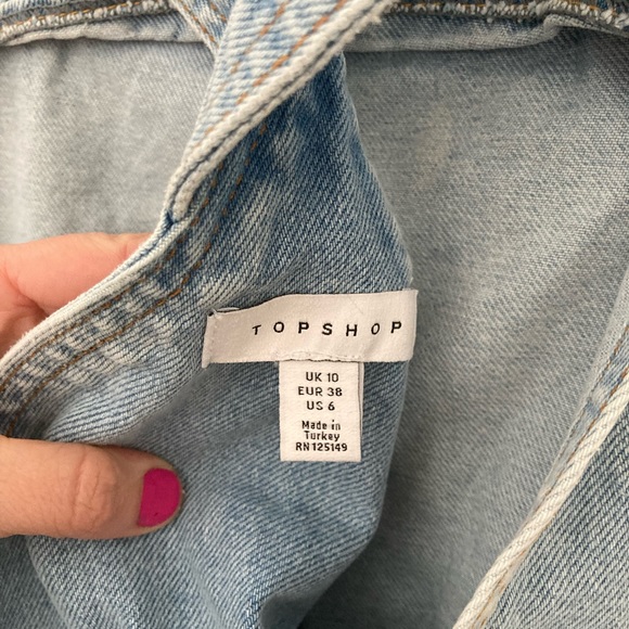 TopShop Denim Overall Dress - Picture 3 of 3
